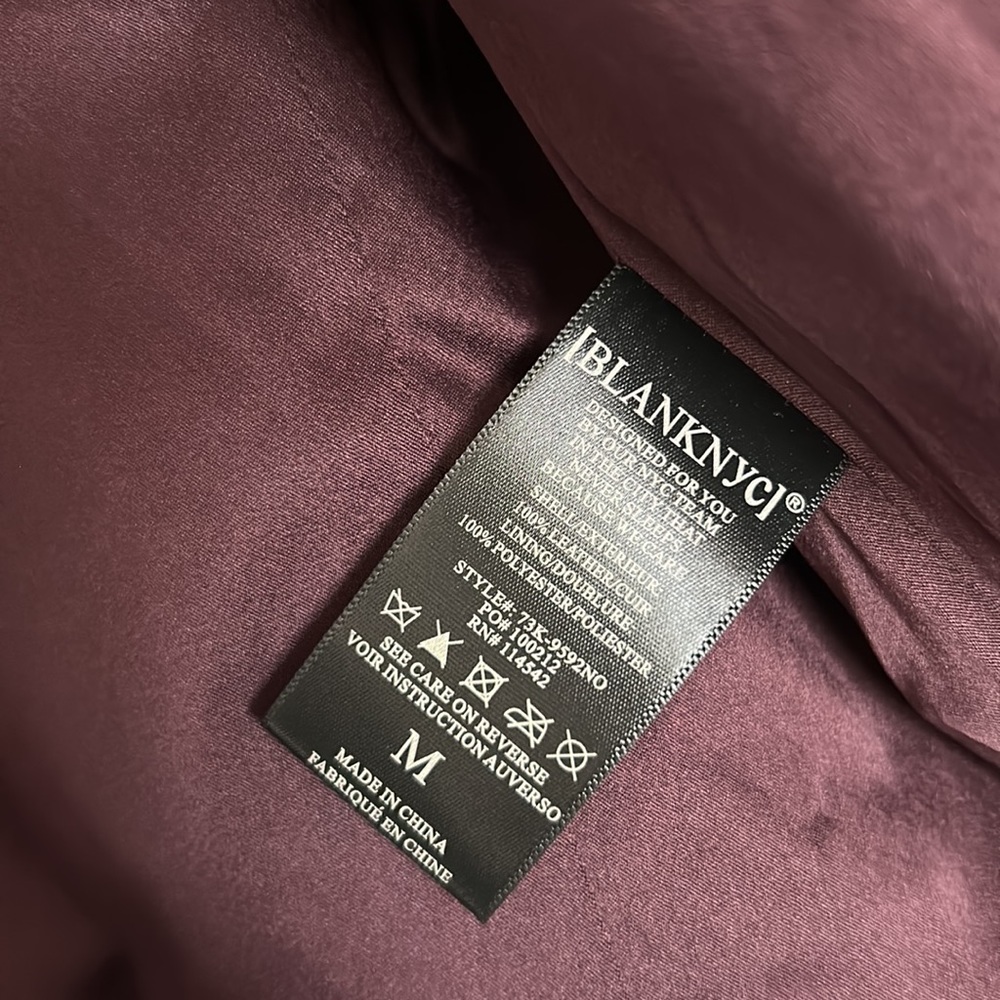 NWT ~ BLANKNYC SUEDE MOTO JACKET sz M - Picture 5 of 9